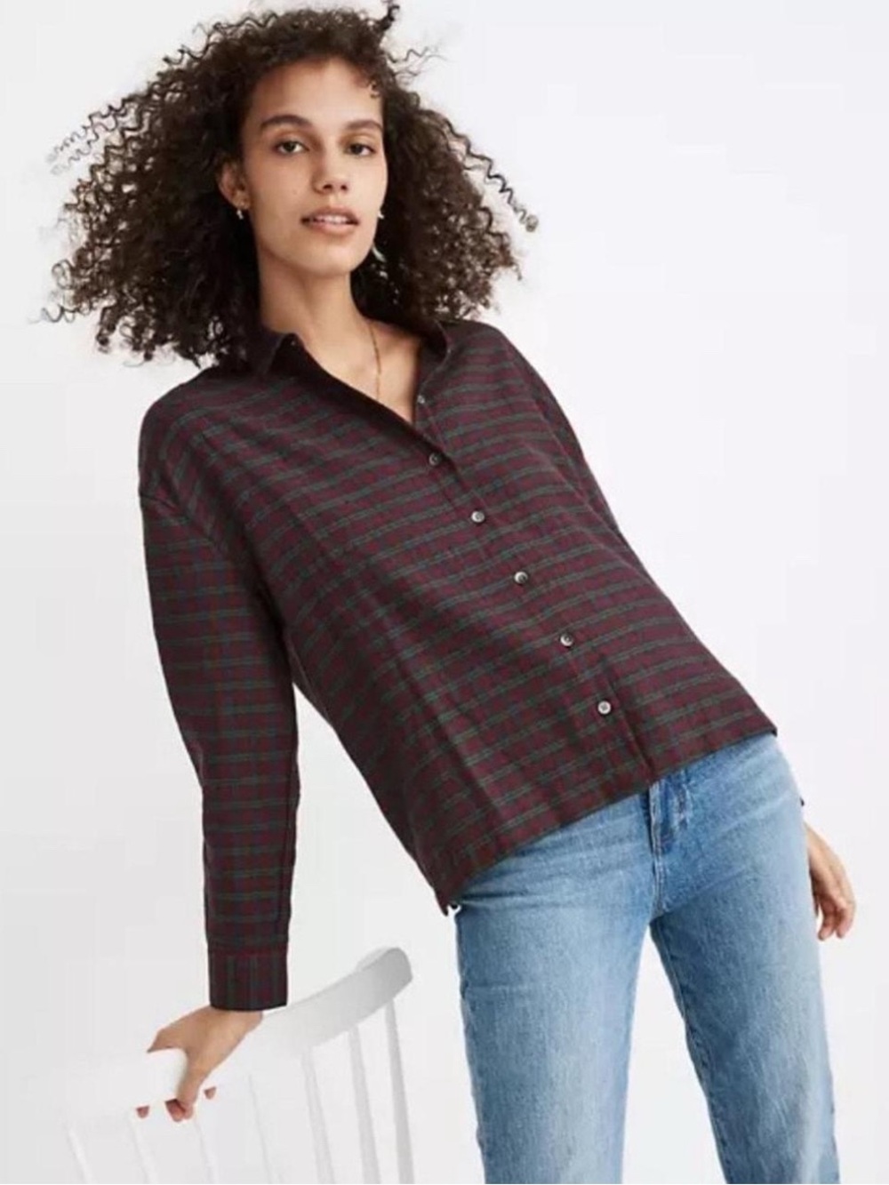 Madewell Westlake Flannel Plaid Size S